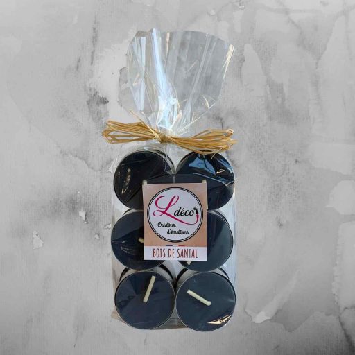 Bougies chauffe plats parfumées bois de santal naturelles