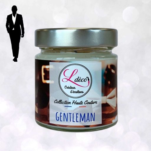 bougie parfumee homme gentleman dans un pot en verre