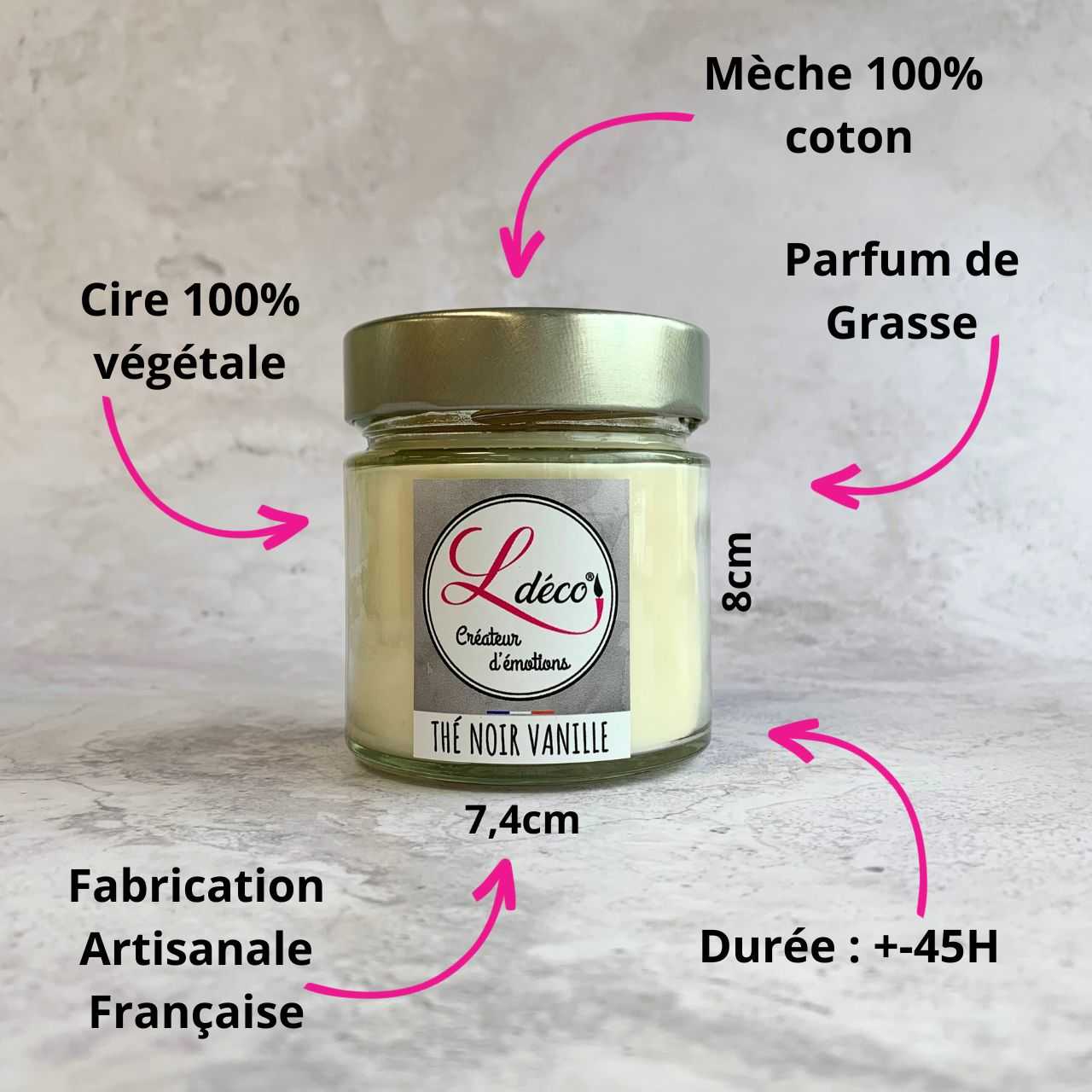 Parfum pour Bougies - Vanille cannelle - Grasse