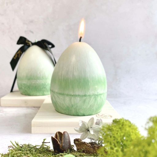 bougie decorative en forme d oeuf
