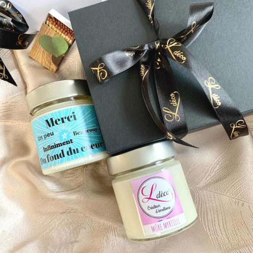 coffret cadeau duo bougie merci