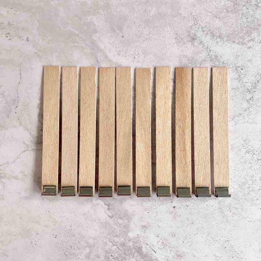 lot de meche en bois pour bougie maison