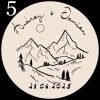 visuel de montagne pour cadeaux invités mariage