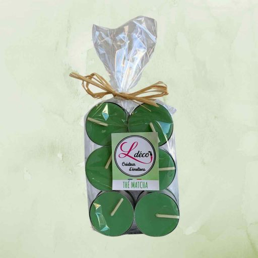Bougies chauffe plats parfumées thé matcha naturelles