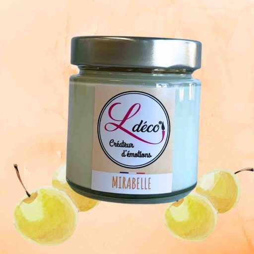 bougie naturelle mirabelle