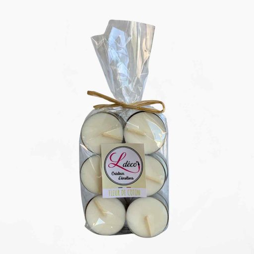 Bougies chauffe plats parfumées fleur de coton naturelles