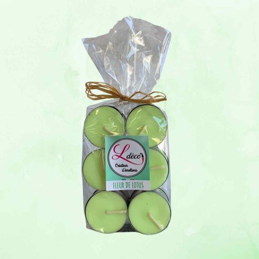 Bougies chauffe plats parfumées fleur de lotus naturelles artisanales