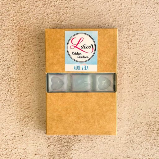 Cire parfumée fondant aloé vera naturelle artisanale Ldéco cire végétale parfum Grasse sans CMR Made in France Vosges