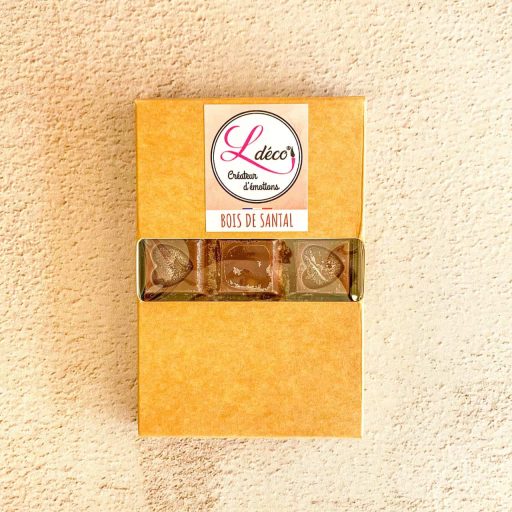 Cire parfumée fondant bois de santal naturelle artisanale Ldéco cire végétale parfum Grasse sans CMR Made in France Vosges