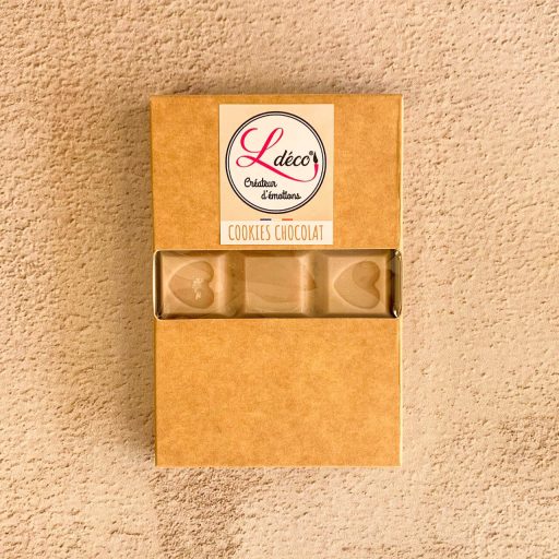 Cire parfumée fondant cookies chocolat gourmande naturelle artisanale Ldéco cire végétale parfum Grasse Made in France Vosges