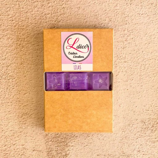Cire parfumée fondant lilas florale poétique naturelle artisanale Ldéco cire végétale parfum Grasse sans CMR Made in France Vosges