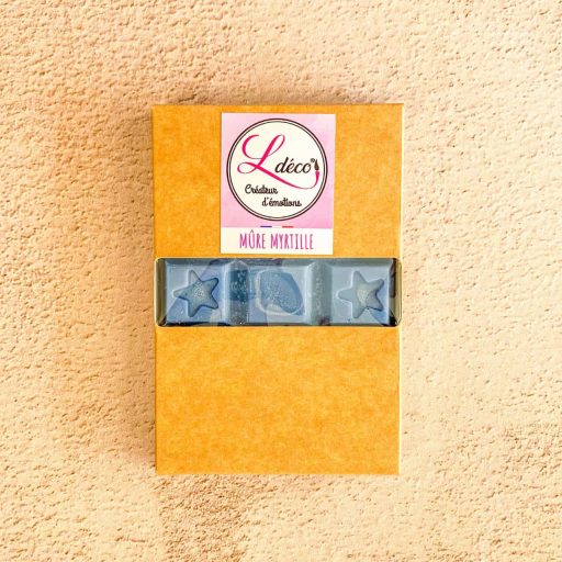 Cire parfumée fondant mûre myrtille fruitée naturelle artisanale Ldéco cire végétale parfum Grasse sans CMR Made in France Vosges